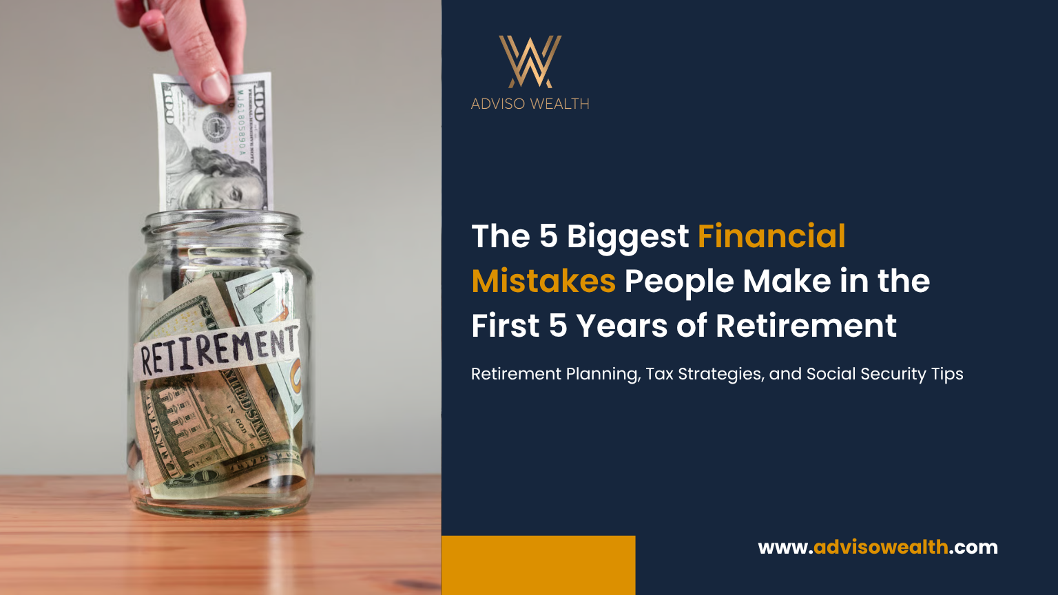 The 5 Biggest Financial Mistakes People Make in the First 5 Years of Retirement Retirement Planning, Tax Strategies, and Social Security Tips